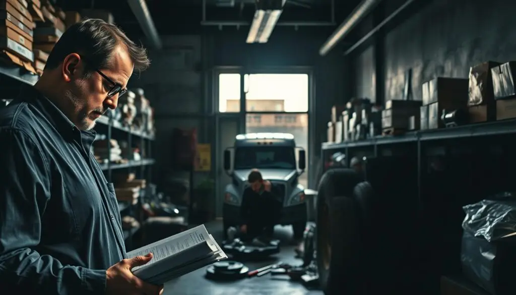 Analysis chart showing local parts supplier cost limitations versus global sourcing options for fleet operations