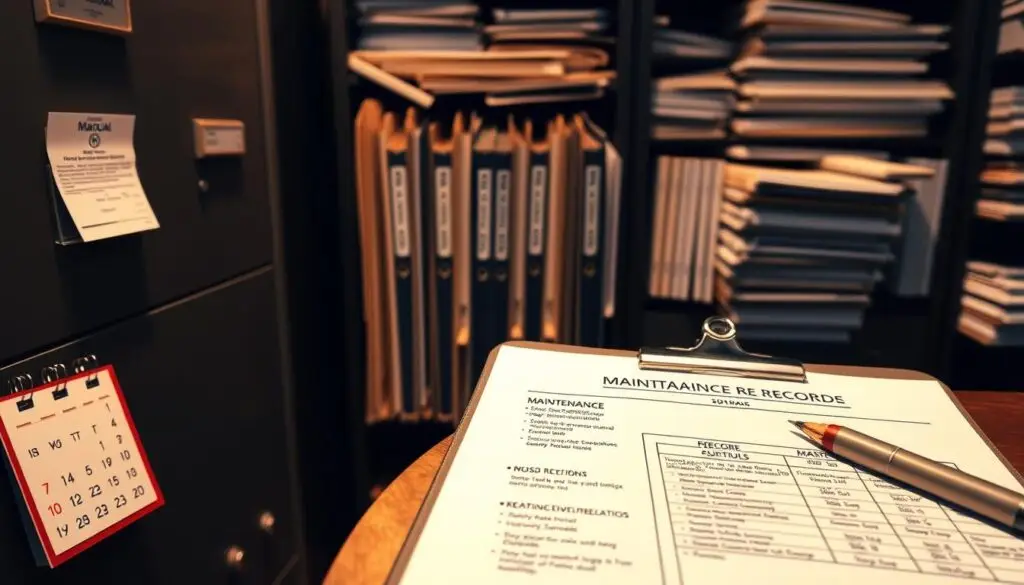 maintenance documentation standards and record keeping procedures in fleet operations
