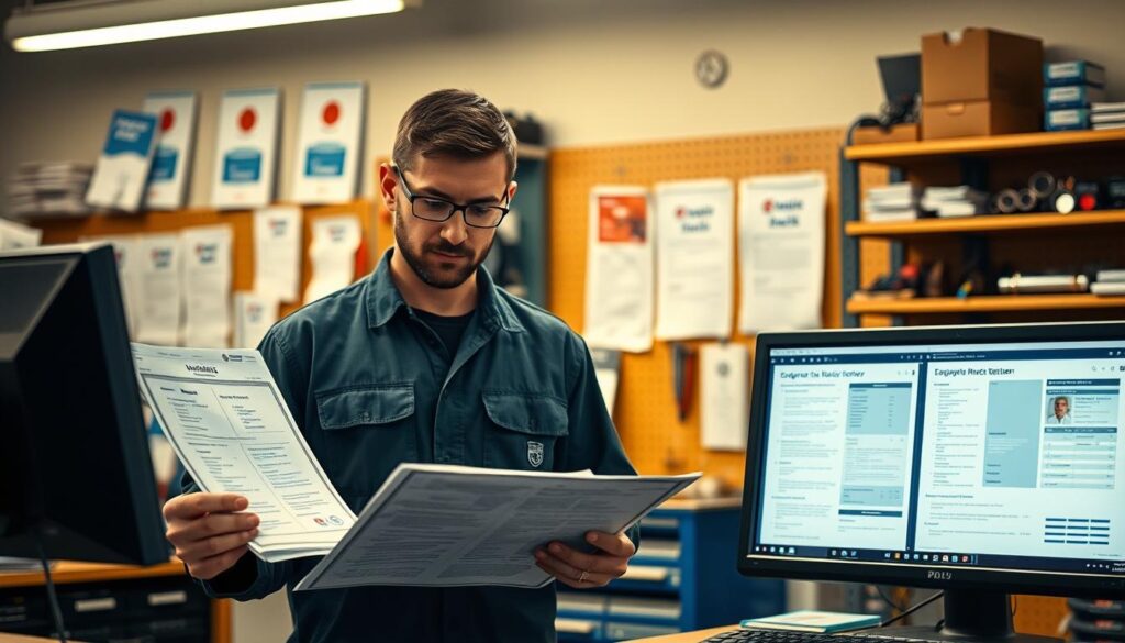 mechanic background screening components verification process