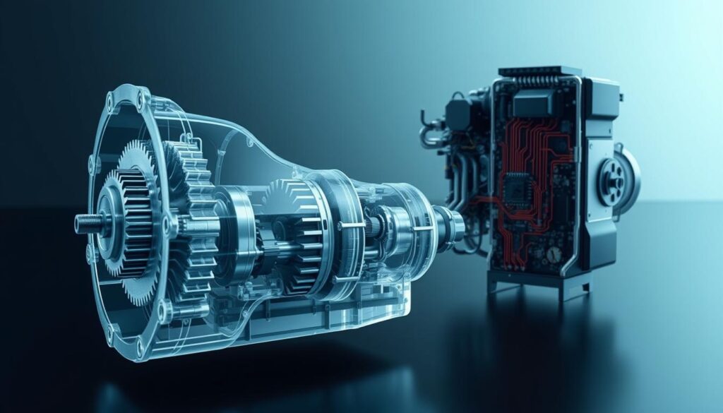 Comparison of mechanical and electronic transmission components