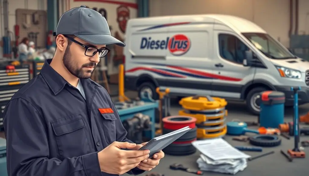 Insurance documents and coverage requirements for starting a mobile diesel mechanic business