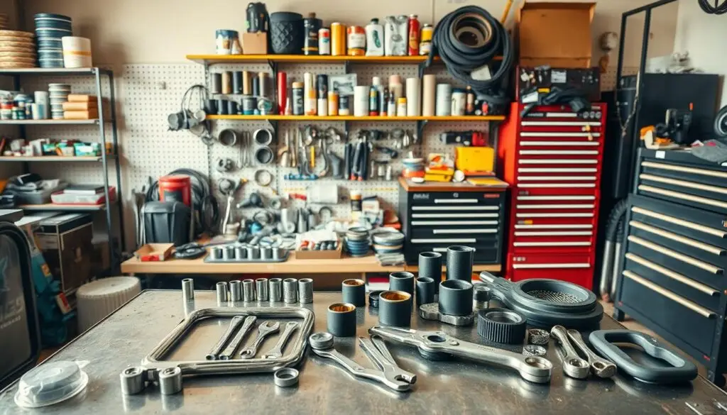 Fully equipped mobile diesel mechanic service truck with diagnostic tools