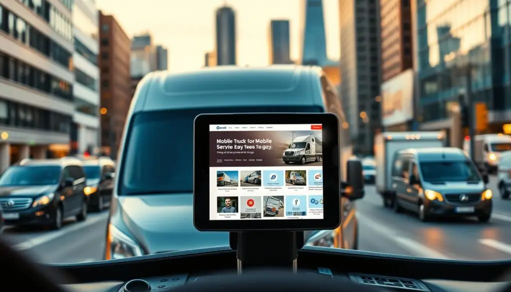 mobile truck repair marketing website design