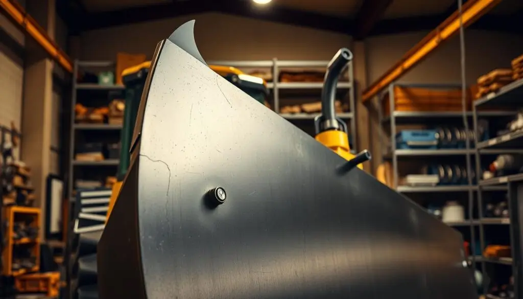 Motor grader blade angle and height configuration for optimal cutting edge performance