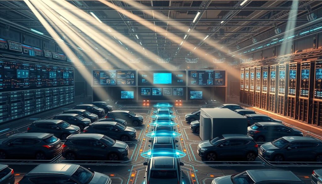 Multi-layered cybersecurity architecture diagram for fleet management systems showing five security layers