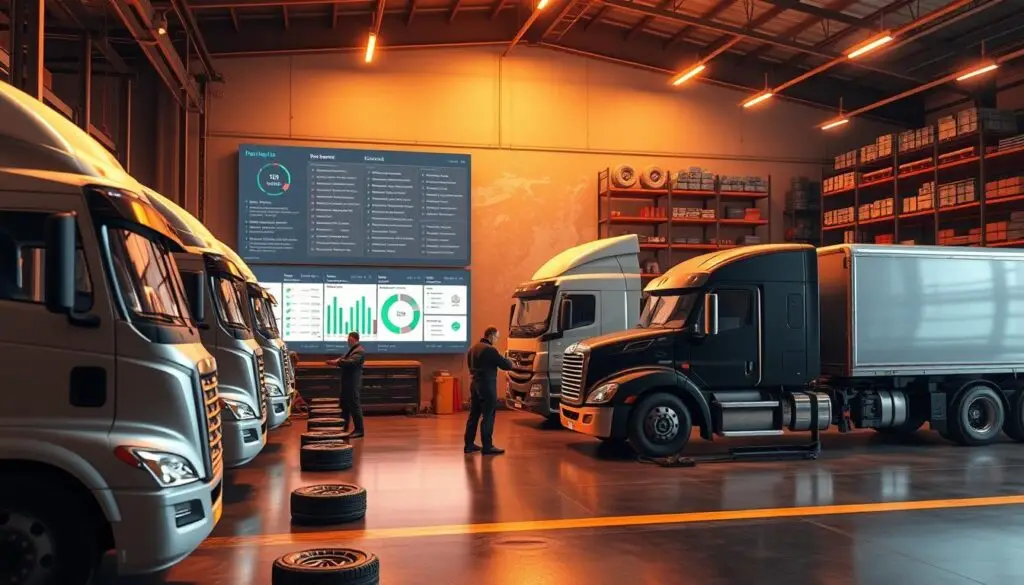 Fleet manager reviewing pre-winter vehicle inspection timeline and maintenance protocols