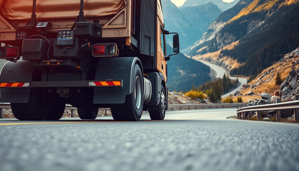 Proper downhill braking technique for commercial vehicles on mountain grades