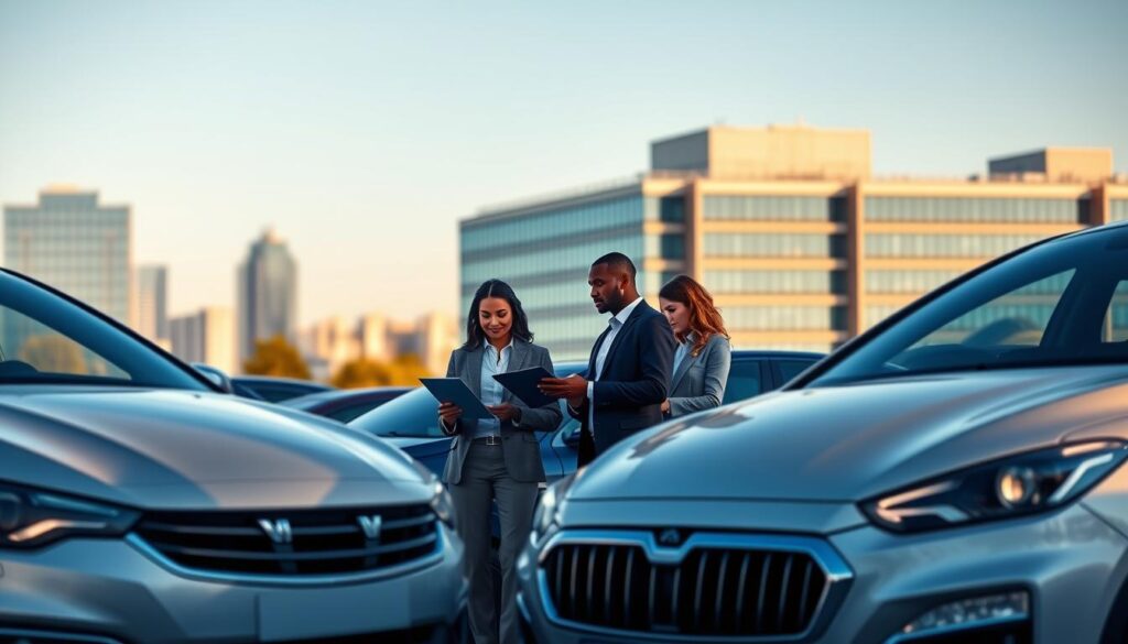 Fleet safety manager analyzing collision prevention data on monitoring system