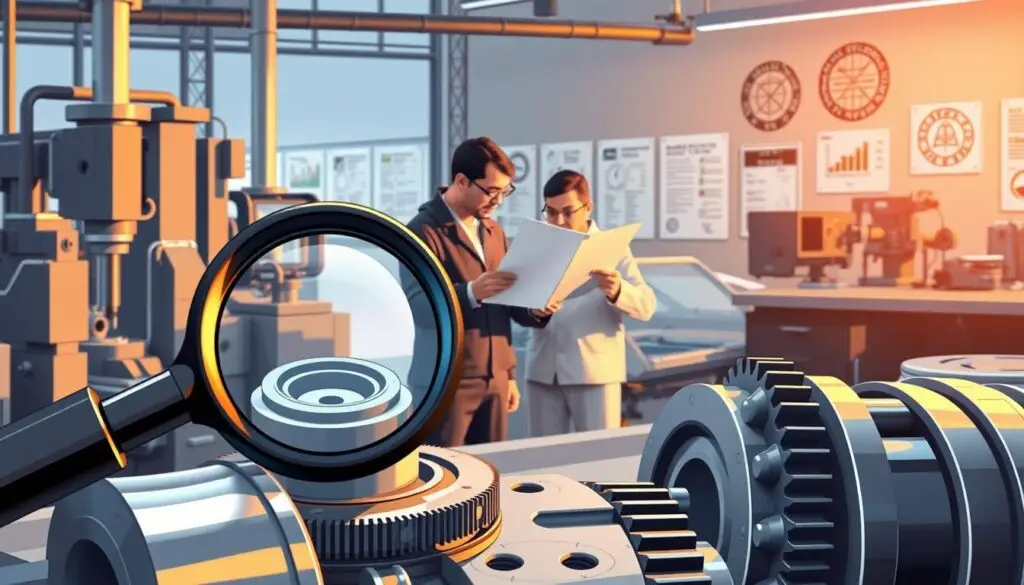 Quality management certification documents and regulatory compliance verification for fleet parts