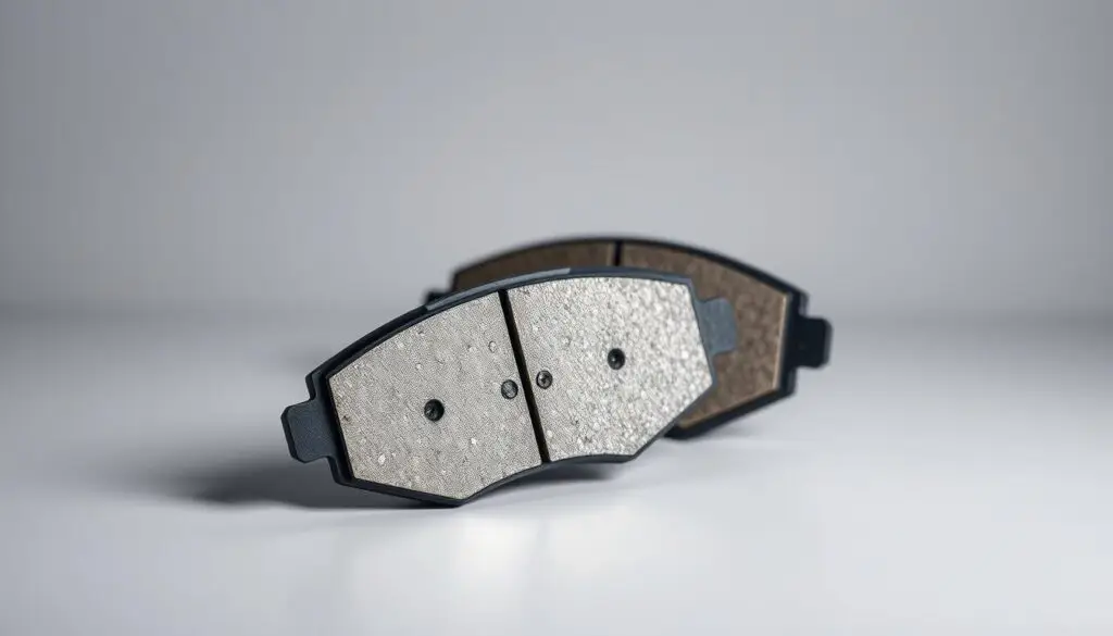 Semi-metallic brake pads for commercial trucks