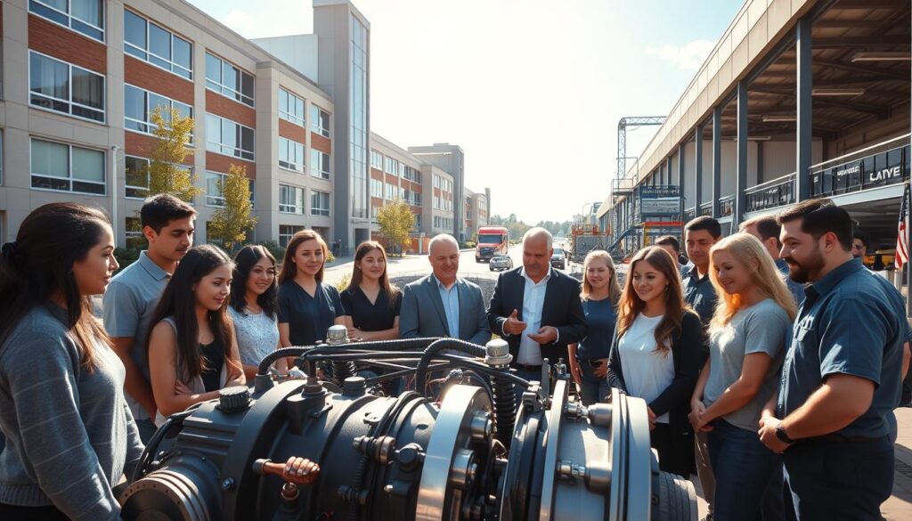 Community college diesel program students gaining experience through industry partnership
