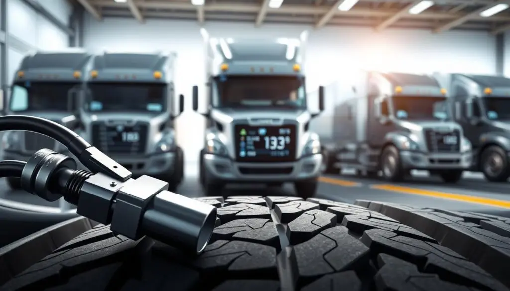 automated tire pressure monitoring system dashboard for commercial fleet vehicles