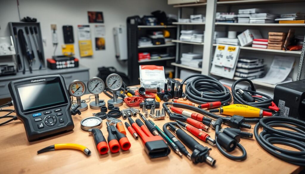 Professional transmission diagnostic equipment for diesel technicians