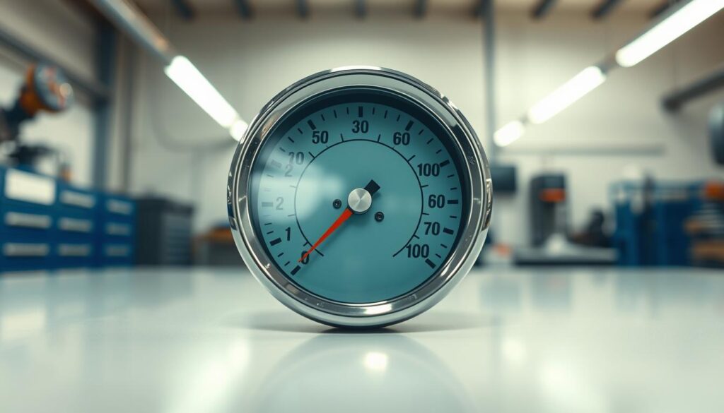 Hydraulic pressure gauge connected for transmission diagnostics