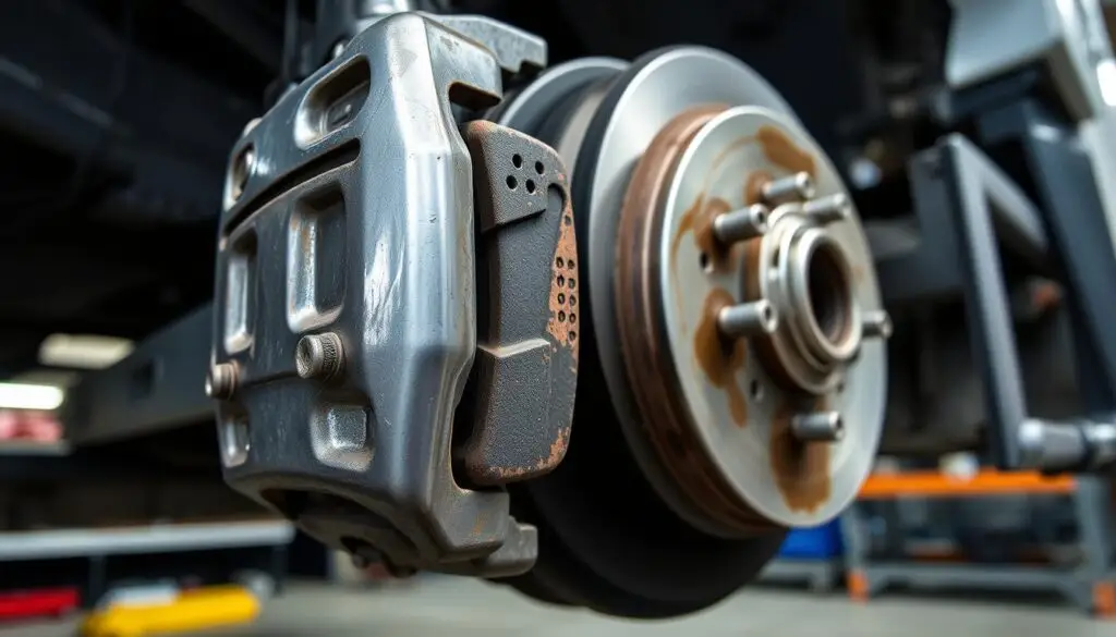 Truck brake inspection wear indicators