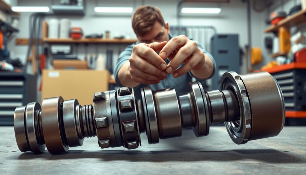 u-joint inspection techniques showing bearing play test