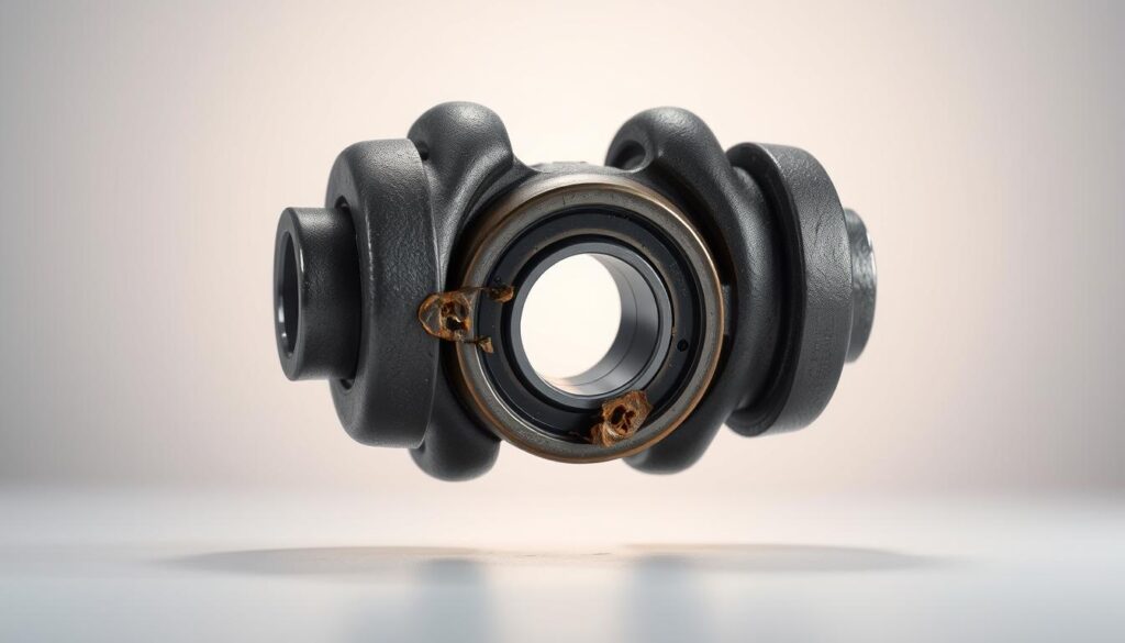 universal joint failure diagnosis showing u-joint bearing wear