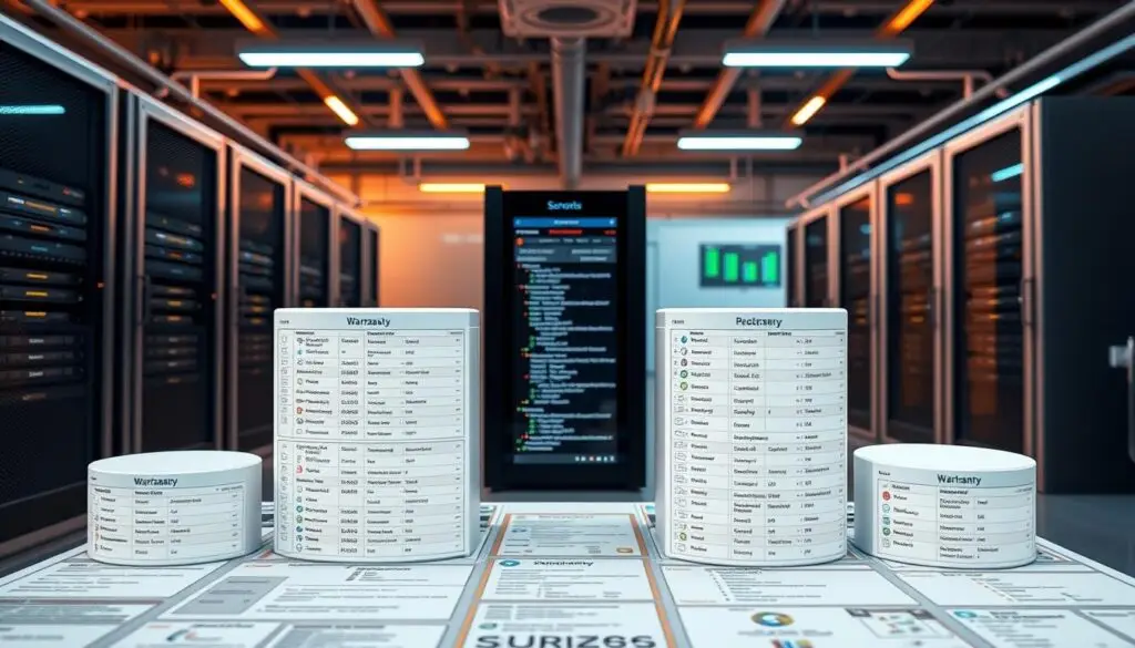 Fleet management software showing warranty tracking dashboard with expiration alerts