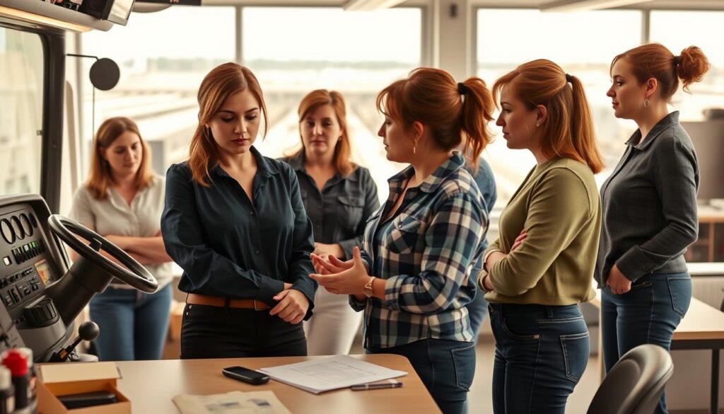 Women trainers overcoming professional barriers in commercial driving education