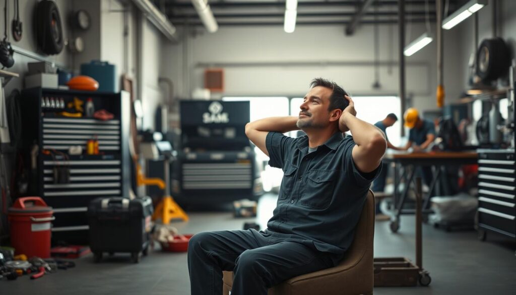 Diesel shop implementing workplace stress reduction through effective scheduling and workload distribution