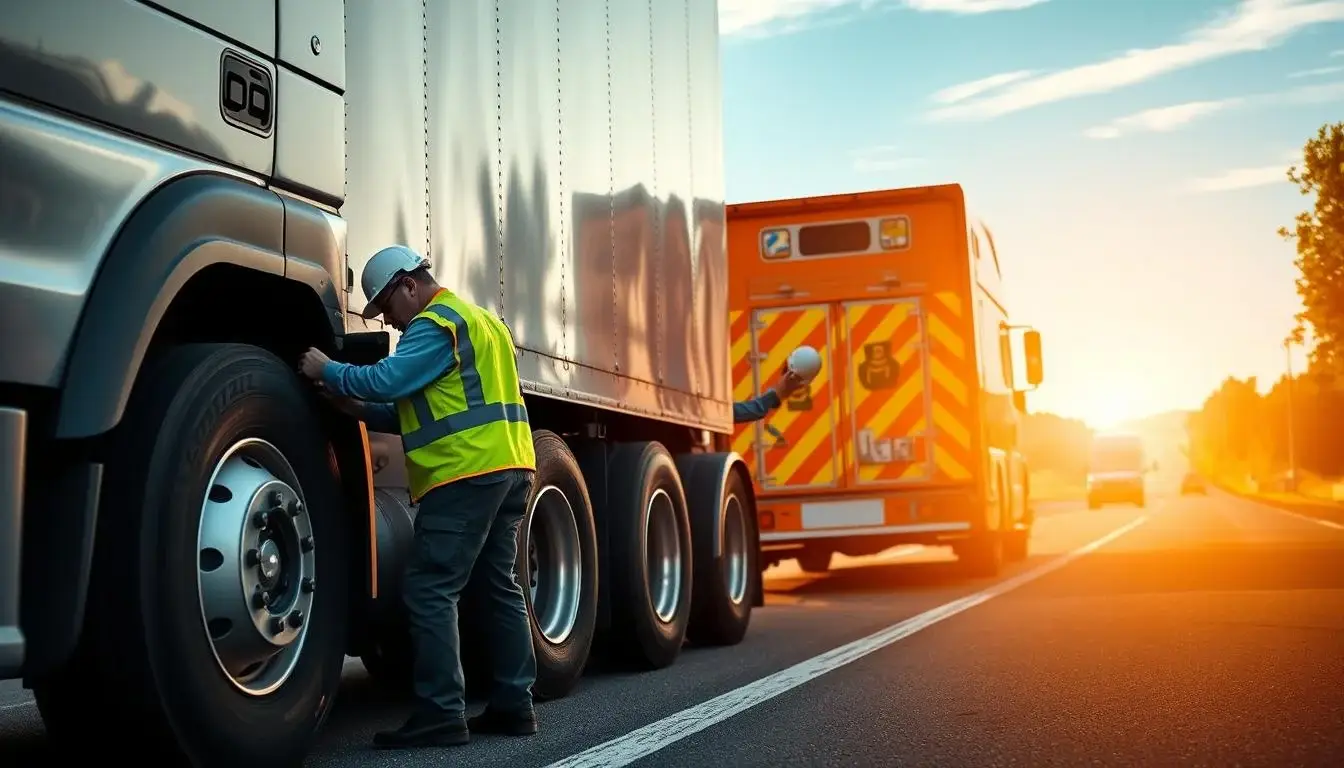 Commercial truck breakdown showing financial impact on fleet operations