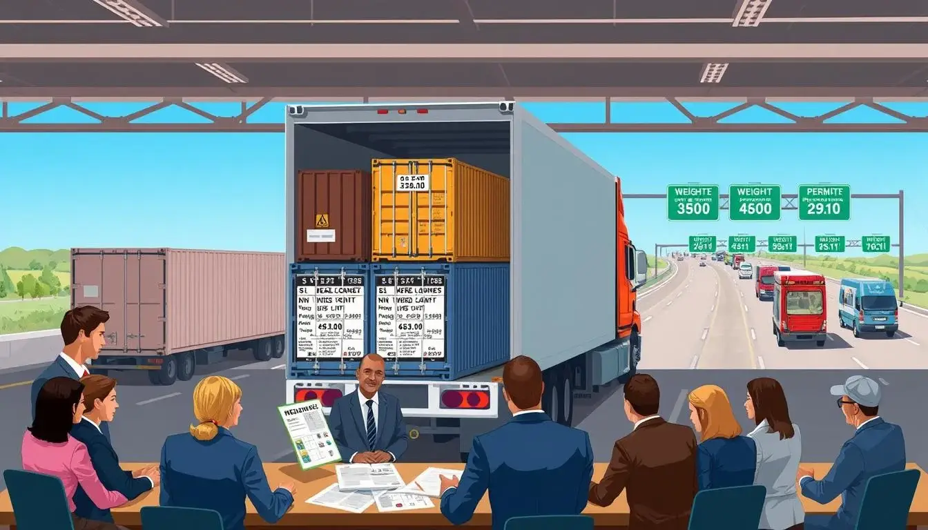 Semi-truck crossing state lines on interstate highway illustrating the complexity of multi-state trucking compliance requirements