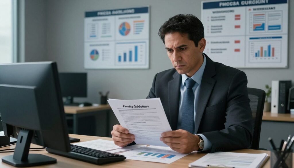FMCSA penalties and compliance enforcement showing consequences of non-compliance