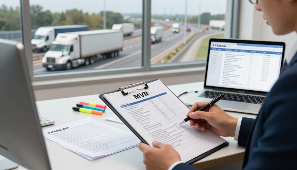 FMCSA regulations documentation for commercial motor carrier driver qualification compliance