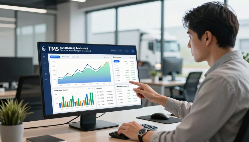 TMS automation financial dashboard showing invoicing, payment tracking, and cash flow management