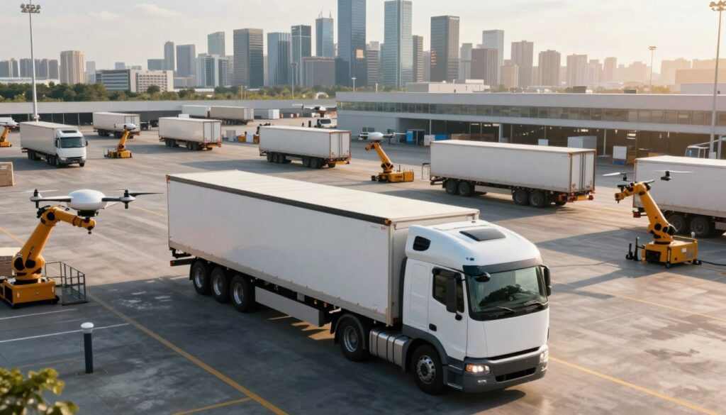 Cost comparison chart showing autonomous trucking economic benefits versus traditional operations