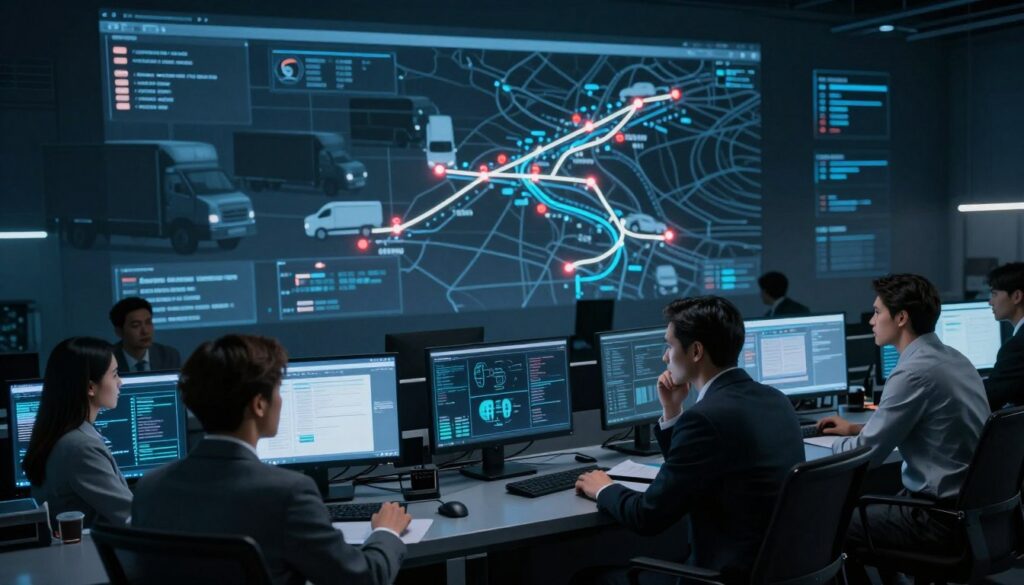 Diagram illustrating common security vulnerabilities in fleet management systems and connected infrastructure