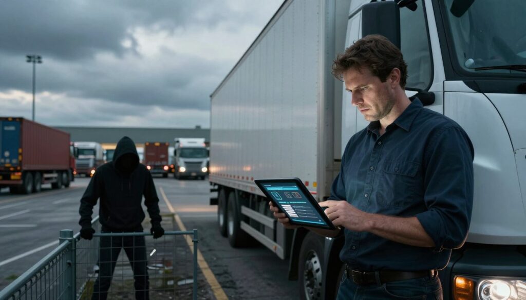 Graph showing increasing motor carrier security threats across the trucking industry