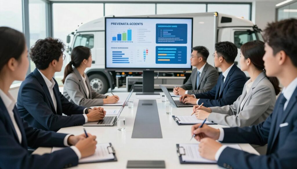 Preventable accident cost breakdown showing direct and indirect expenses for trucking fleets